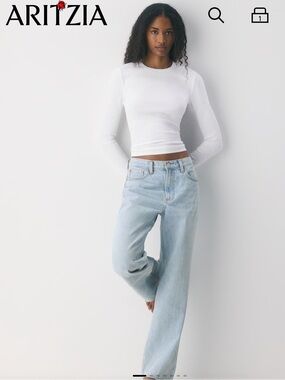 Aritzia TNA HomeStretch Ribbed Solo Longsleeve